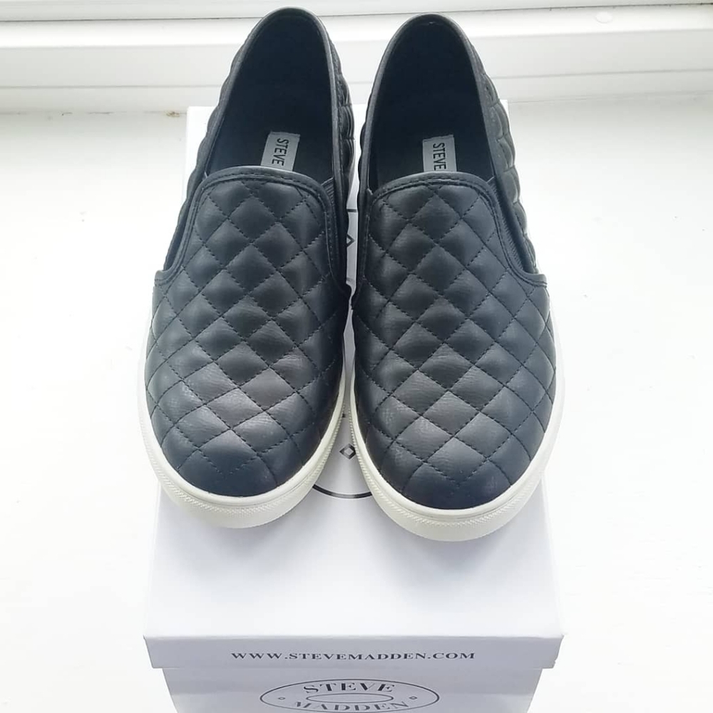 Steve Madden Quilted Slip On Sneakers Ecentrcq
